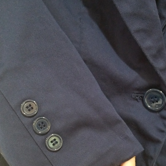 Forever 21 Navy Blue Fitted blazer - Picture 2 of 6